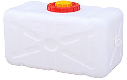 Yimihua Bidones Agua Depósito Rectangular Horizontal de Gran tamaño Agua del Tanque Exterior de Gran Capacidad espesó Comida Cubo de plástico de Grado con una casa Tapa (Size : 50L)
