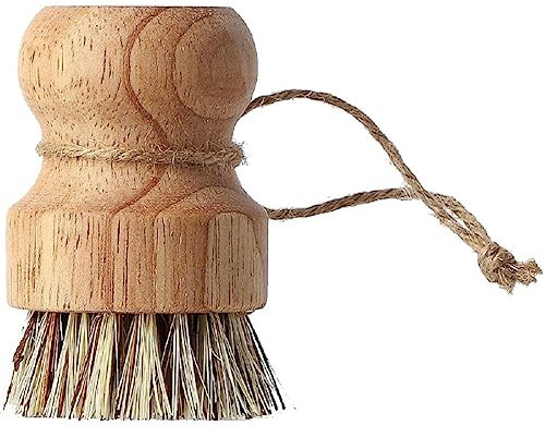 TOYOCC Natural Dish Brushes for Washing Up Eco Dish Brush Kitchen Cleaning Plant Based Coconut Scrubbers Bottle/Pot Brush & Eco Friendly for Pans & Dishes brush (A)