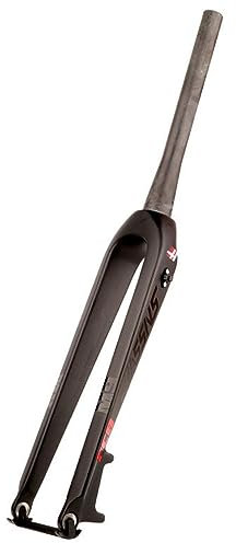 HIMALO Carbonio Forcella Rigida 26/27.5/29 Forcella Rigida MTB Dritta/conica Forcella per Mountain Bike QR Forcella per Freni A Disco Senza Filettatura Alleggerimento (Color : Tapered, Size : 29'')