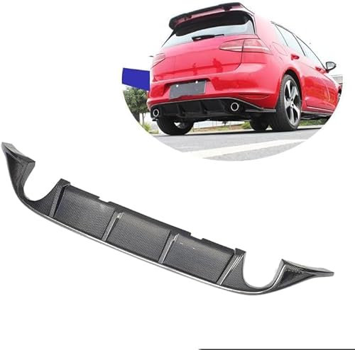 RAKTDA Auto Heckspoiler Spoiler für VW Golf 7 GTI 2014 2015 2016,Kohlefaser Kofferraumdachspoiler Flügel Kofferraumspoiler