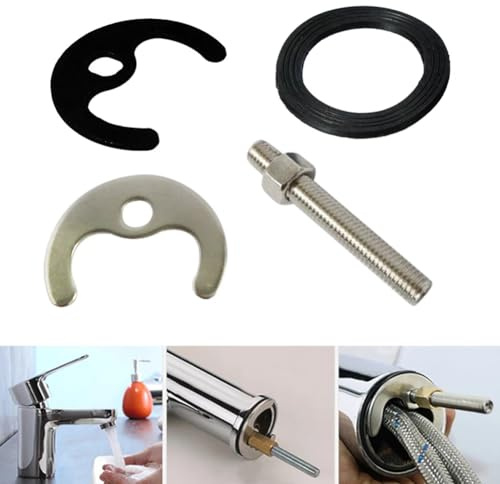FUBESK Set di fissaggio per rubinetto, kit di montaggio monoblocco per lavabo, kit di montaggio per lavabo, kit di montaggio per lavello, lavabo, lavello, miscelatore monoblocco, kit di montaggio