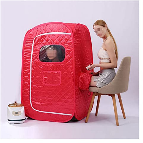 Infrared Home Spa Sauna Portable Steam Sauna New Steam Generator 2.8L 1500W For Sauna SPA larger TentLose Weight Detox Therapy Steam Fold Sauna Cabin Body Fitness Machine (Color : Brown)