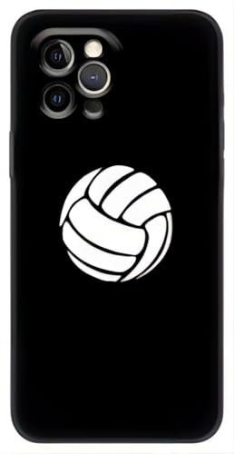 ZENRUIMING iPhone15 Pro/iPhone15 Pro Max volleyboll telefonfodral, volleyboll skyddsfodral, strandvolleyboll telefon mjukt fodral (vit volleyboll stil 1, iPhone15 Pro)