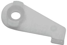 GARDINIA Supporto a soffitto per binario per tende in alluminio Lucy, incl. materiale di fissaggio, plastica, bianco, 2 pezzi