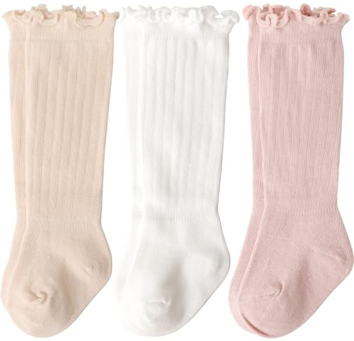 DRESHOW Calzini alti al Ginocchio Bambina Calzini per Bambini Calzini per Neonati Calzini Per Neonati In Cotone