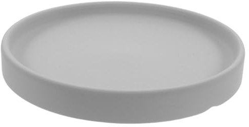 UPKOCH Bandeja Redonda y Superficie Lisa para Macetas de Cerámica Diseño Simple Adecuado para Plantas de Interior Hogar o Sala