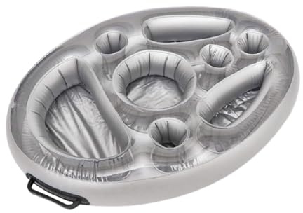 Jingmiger Portabebidas – Bandeja Flotante para Piscina, portavasos flotantes hinchables, Soporte para Vasos de Playa y Vasos, Divertido, versátil y portátil, Duradero y Resistente