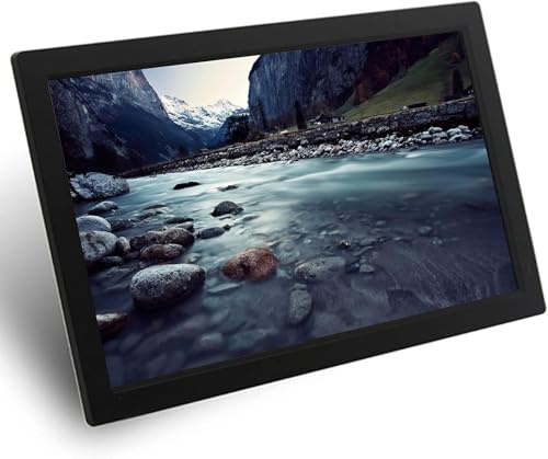 Marco De Fotos Digital De 32 Pulgadas con Pantalla IPS De Alta Definición - Máquina Publicitaria De 1080p con Soporte Hdmi, Encendido/Apagado Automático, Función De Transmisión Mixta - Repr