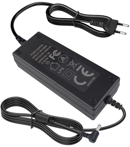 Adattatore di Alimentazione 24V 8A 192W Trasformatore AC 100-240V a DC Universal Alimentatore con Spina 5.5 x 2.5 mm per Striscia LED, LCD Monitor, Telecamere, Router, Hub, Lettore DVD