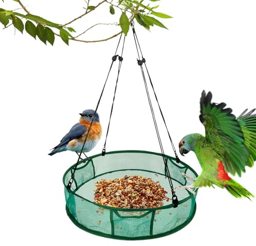 Mangiatoie Per Uccelli Da Esterno - Porta Cibo Resistente Alle Intemperie - Stazione Alimentazione Appesa Per Uccelli Da Esterno | Per Cince Fringuelli Giardino Terrazzo Balcone E