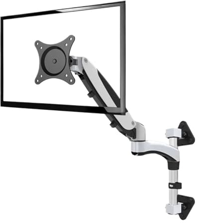 FE160W Aluminum Alloy 10 - 27 Monitor Wall Mount Bracket for Touch Screens, Wall-Mounted, Tilt, Swivel, Pivot, 0-8kg Lift
