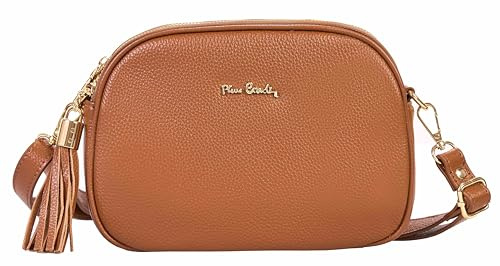 Pierre Cardin Sac femme, Vrai Cuir, Petite, Multifonction, Élégant, Sac pour Femme, Shopper, À l'épaule, Multifonction, Sacs Femme, Shopper, à épaule, cuir, 17 x 23 x 8 cm