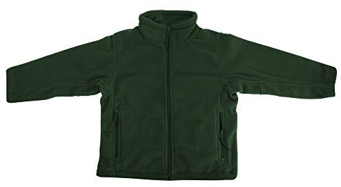 Jerzees Schoolgear Childrens Full Zip Outdoor Fleece Jacket (9-10) (Bottle Green)