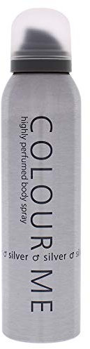 COLOUR ME Argento 150 ml Spray corpo Profumo da uomo, Fragranza di lusso - Dopobarba da uomo, Persistente Fragranza di Milton-Lloyd, 150ml