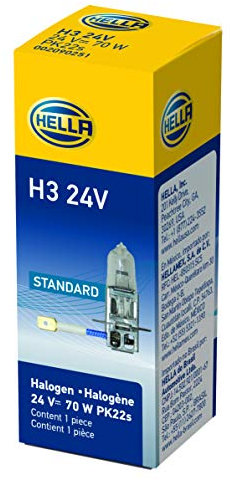 HELLA H3 24V Standard Halogen Bulb, 70W