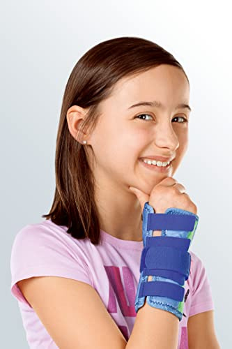 medi Kidz Manumed Handgelenkorthese - Größe III - Rechts - in Blau Kinderbandage Kinderorthese Stütze Schiene Bandage