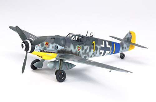 TAMIYA TAM61117 61117 – 0.075 tysk Bf109 G-6 knivschmitt, modellbyggsats, hobby, hantverk, limning, modellbyggsats, modell, montering, omålad