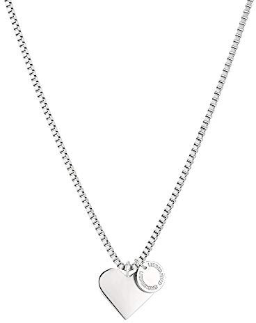LIEBESKIND BERLIN TIME & JEWEL LJ-0503-N-45 Damen Collier Herz Edelstahl Silber 45 cm One Size