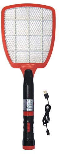 BSI - Raquette Electrique - Rechargeable - Contre Les Moustiques Et Insectes Volants