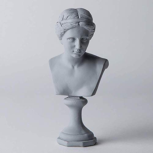 Resin Kopf Statue David, Klassische griechische Büste Statue Figur Skulptur Kunsthandwerk Hauptdekorationen Skizze Ornamente, Rosa,B