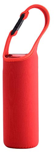Isolation thermique professionnelle Housse de protection pour bouteille d'eau Portable Isolateur Pochette Sac de transport extérieur avec boucle à pression pour 500ML Dia 6-8cm 5 Couleurs