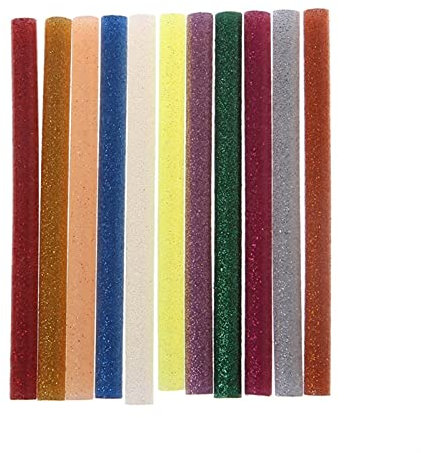HNGM Klebesticks 11 stücke Heißschmelzkleberklebstift Mix Farbe Glitterviskosität DIY. Handwerkzeugreparaturwerkzeuge (Diameter : 14Pcs)