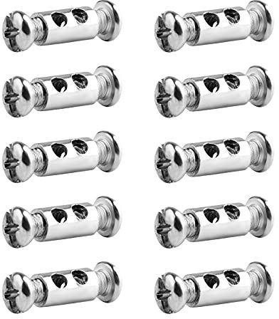 FSHIHINE Duplex-Drahtseilklemme 10 Stücke Drahseilclips Aluminium-Crimpschlaufe für 1-2mm Drahtseil und Kabel, Aluminiumhülse, Pressklemmen, Alu Klemme Stahlseil, Silberton