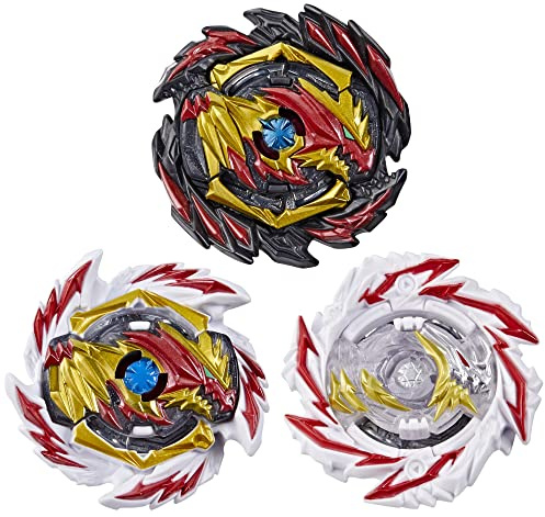 BEYBLADE Burst Evolution Trio Devolos 3-Pack - Erase Devolos D5, Venom Devolos D5, Abyss Devolos D6 Balance-Type Battling Game Top Toys