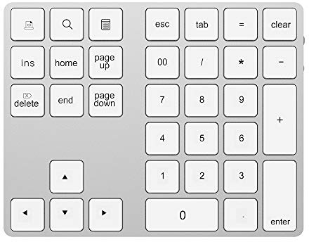 HDWR Portátil, Teclado Numérico con Bluetooth, 2X USB HUB, Inalámbrico, Bloque Numérico, Teclas de Función, Membrana, Módulo de Ahorro de Energía, typerCLAW-BN110