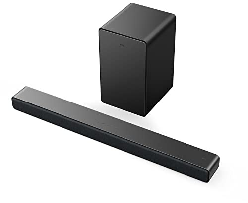 TCL 3.1ch Sound Bar with Wireless Subwoofer (Q6310, 2023 Model), Dolby Audio, DTS Virtual:X, Built-in Center Channel Speaker, Auto Room Calibration, Wall Mount/HDMI Cable Included