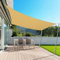 AXT SHADE Toldo Vela de Sombra Impermeable Rectangular 2,5x4m Protección Rayos UV para Terraza Exterior Patio Jardín-Arena