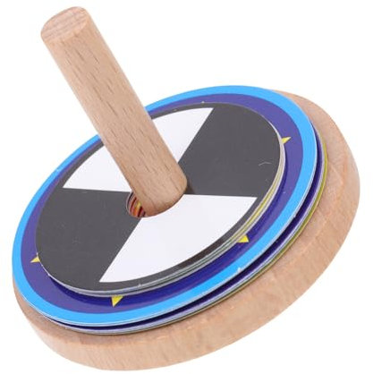KICHOUSE Holz Tops Spielzeug Für Junge Mädchen Buntes Steckkreisel-Spielzeug Holzkreisel Kinderkreisel Steckkreisel- Für Junge Mädchen