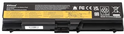 KHlove Laptop Batería para Lenovo ThinkPad T410 T420 T510 T520 W510 W520 SL410 SL510 L410 L510 L512 L520 T410i T420i L420 Edge E420 E425 E520 E525 42T4795 42T4235 42T4791 42T4732 42T4751 42T4752