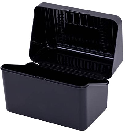 BYUTFA Visitenkarten-Aufbewahrungsbox, Visitenkarten-Organizer für Etui mit Deckel für 300 Karten, Kunststoff-Namenskarten-Aufbewahrungsbox für 7,6 x 12,7 cm große Visitenkarten, Geschenke