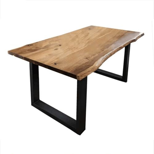Computertisch Schreibtisch Bürotisch Massivholz Computertisch Metallbeine Home-Office-Schreibtisch Einfacher Arbeitstisch Schreibtisch Workstation Konferenztisch PC-Tisch Officetisch(160x70x75cm)
