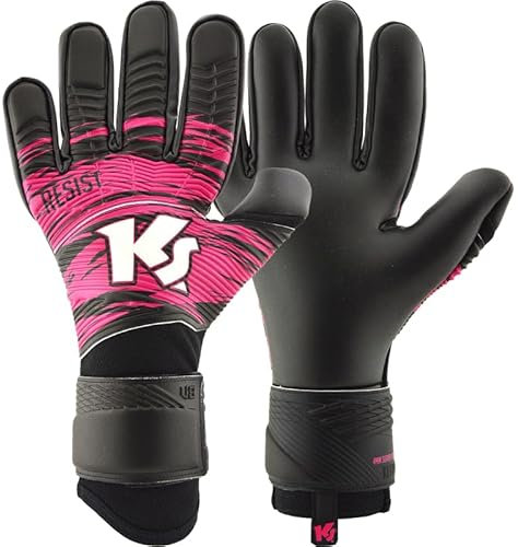 KEEPERsport Torwarthandschuhe Varan8 Pro NC Resist ohne Fingerschutz, Fußballhandschuhe, 4mm Super Resist Claw, mit Lasche - Größe: 10,5