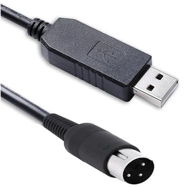 Hwmsza RS232 Serial to Din 3 Pin Communication Cable for CD70 Pump(USB - Din 3 Pin)