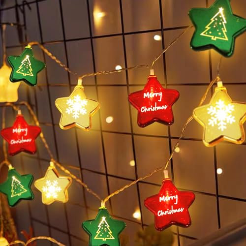 Catena di luci natalizie, 3 m, LED per decorazioni natalizie, per interni, 20 LED caldi, decorazione natalizia, cameretta dei bambini, albero di Natale, decorazione per esterni, matrimonio,