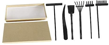HANABASS Râteau De Jardin Zen Kit Outils De Décoration De Sable Ensemble De Râteaux De Jardin Outil De Dessin sur Sable Décoration De Bureau