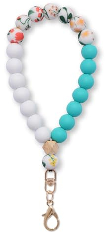 MORSUNBELA Collana per Cellulare Cordino Bracciale Con Perle Verde