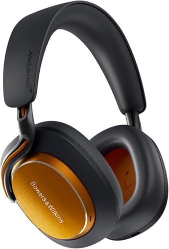 Bowers & Wilkins Px8 S2 McLaren Edition Kabellose Noise-Cancelling Over-Ear Kopfhörer mit Bluetooth Audio, Schnellladefunktion, 30 Stunden hochauflösende Wiedergabe und Mikrofon