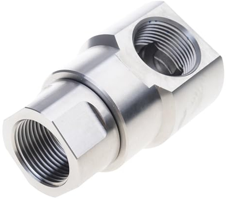 Edelstahl-Drehgelenk-Adapter, 2,5 cm, weiblich, Hochdruckschläuche, Rolle, Wirbel, Schlauchkomponenten, Hochdruckschlauch