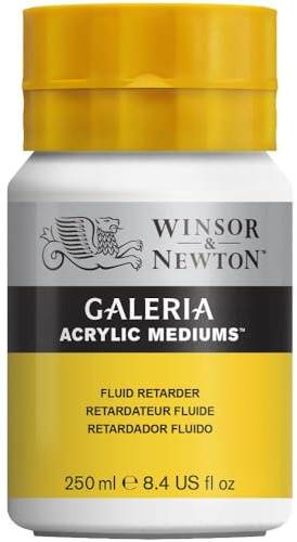 Winsor & Newton 3040818 Galeria Flüssiger Trocknungsverzögerer, 250 ml Topf, verlängerung der Trocknungs- und Verarbeitungszeit von Acrylfarben