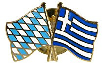 Flaggenfritze Freundschaftspin Bayern, 22 mm, Flaggen Pin vergoldet aus Hartemaille, Länder Anstecker zum Sammeln und Tragen