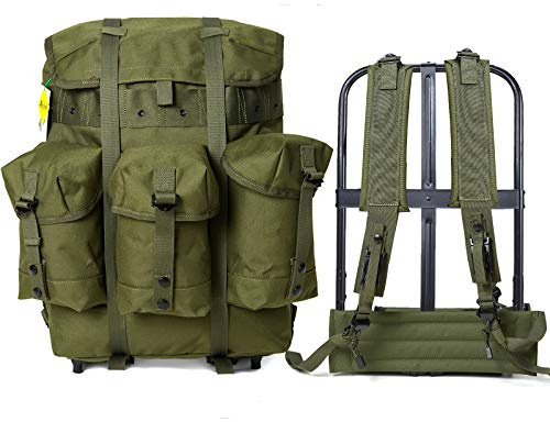 MT Military Alice Backpack Surplus Medium/Large Alice Pack Army Survival Combat Waterproof Bergen Tactical Rucksack with Frame