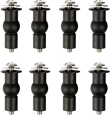 Toilettensitz Scharniere Schrauben 8 Stück Wc-Deckel Edelstahl Scharnier Toilettendeckel Rutschfest Befestigung Wc-Sitz Befestigung Für Wc-Deckel Toilettendeckel Klodeckel Toiletten Sitz