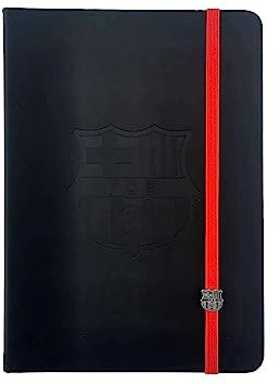 FC Barcelona- Pack de regalo, Agenda, Bolígrafo, Set de agenda y bolígrafo, Escritura, Fútbol, Color Negro, Producto Oficial (CyP Brands)