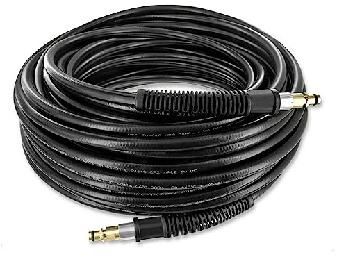 M&M Smartek Hochdruckschlauch 30m für Kärcher K2-K7, Quick Connect | Messing-Schnellanschlüsse ermöglichen den werkzeuglosen Wechsel; der Schlauch ist für bis zu 160 bar und 40 °C ausgelegt.