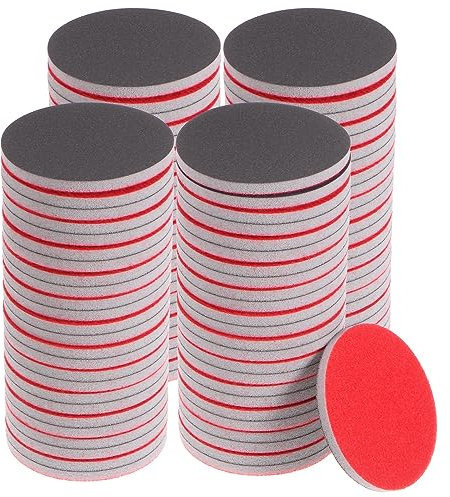 QUARKZMAN 100pz 1200 Grana Satinatura Spugna 3 Pollici Gancio e cerchio Spugna Satinatura Disco Umido/Asciutto per Auto Legno Muro a Secco Metallo