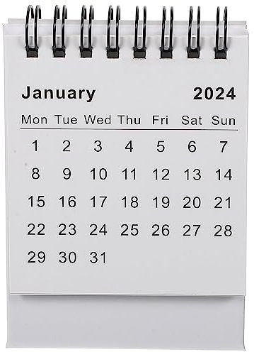MAGICLULU Tischkalender Faltbarer Schreibtischkalender Im Einfachen Stil Für Büro Und Zuhause Mit Platz Für Notizen Klare Drucke Und Kompakte Zur Planung Und Organisation
